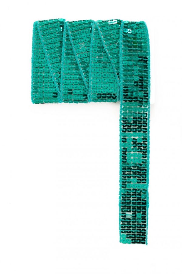 Paillettenband Groen
