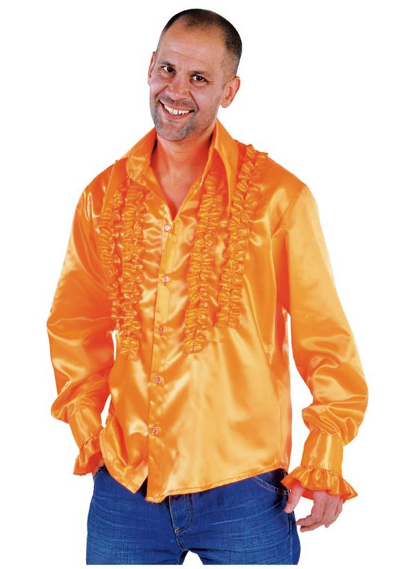 Rouches hemd oranje