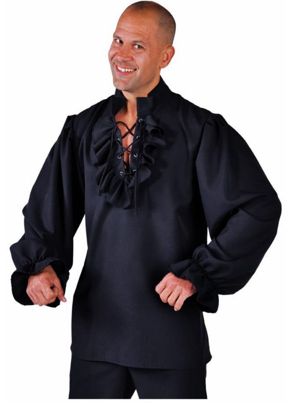 Piraten hemd zwart