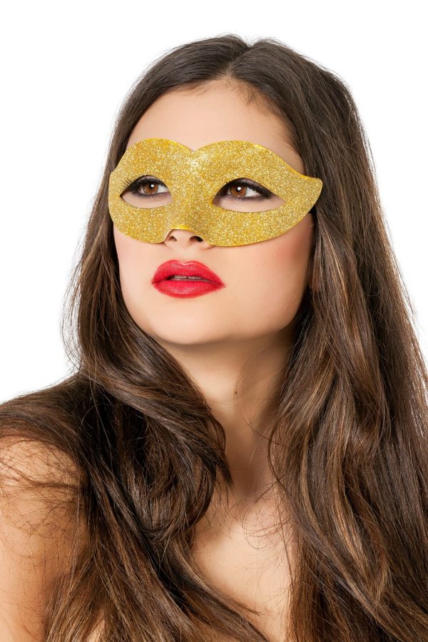 Masker goud glitter