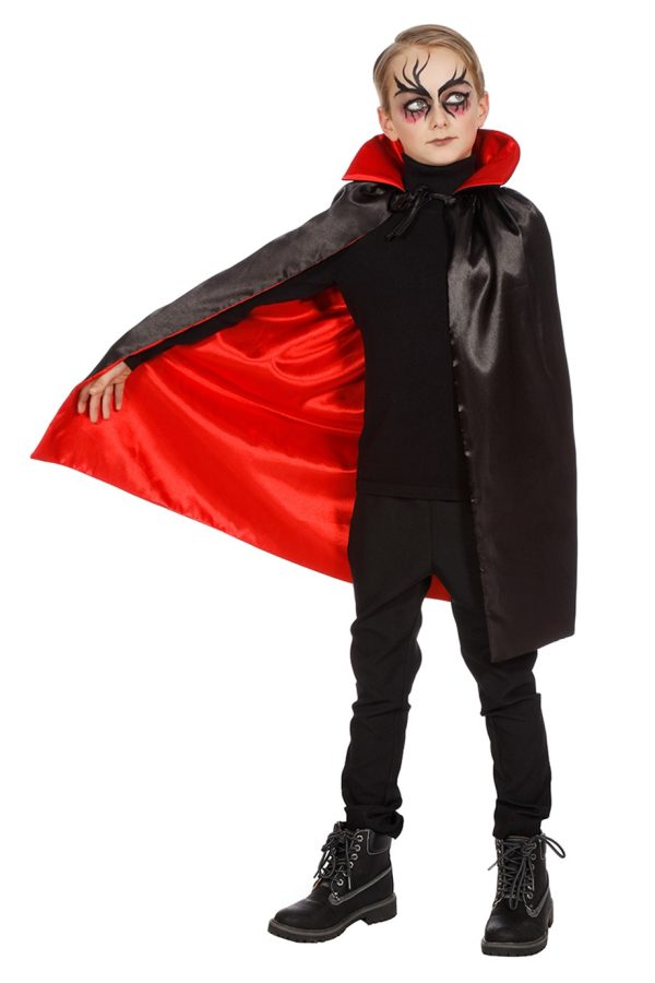 Dracula cape zwart/rood