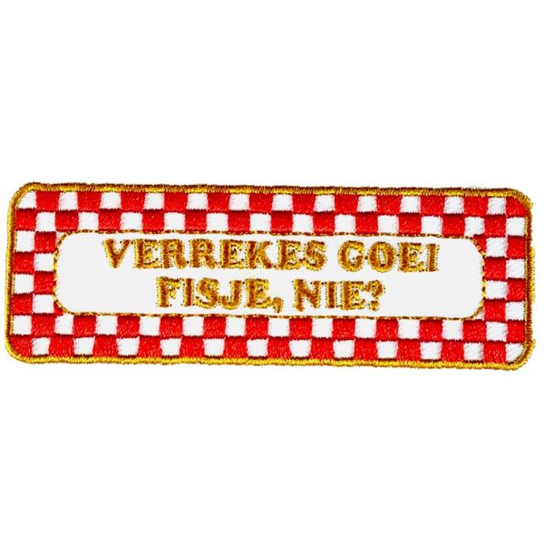 Embleem Verrekes Goei Fisje Nie?