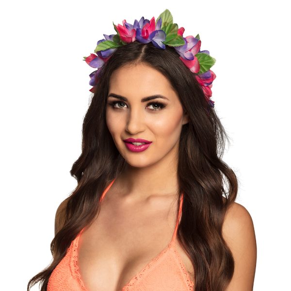 Bloemen Tiara Roze
