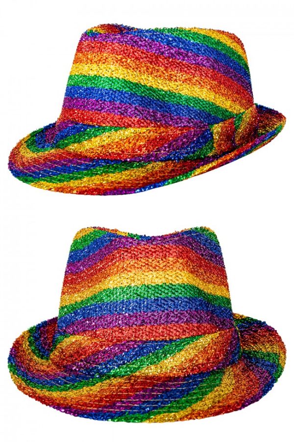 Gleufhoedje Pailletten Rainbow