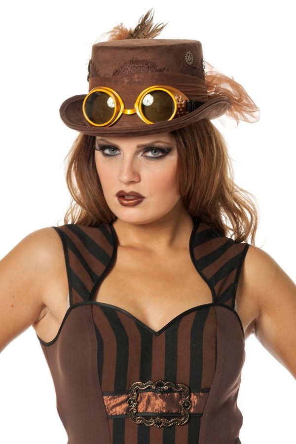 Hoge steampunk hoed