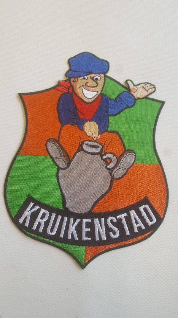 Rug Embleem Boer Op Kruik