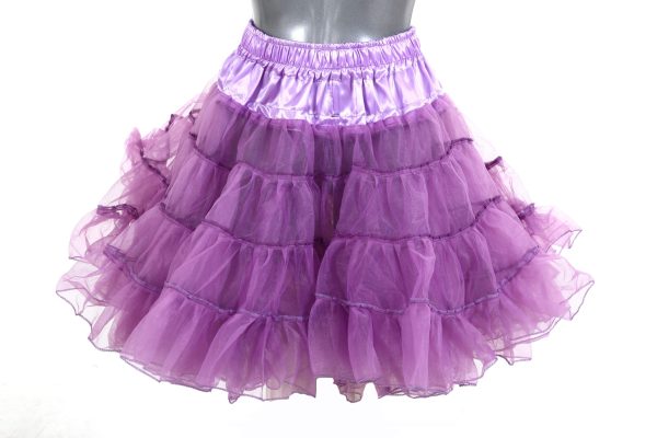 Petticoat paars lang 2 laags