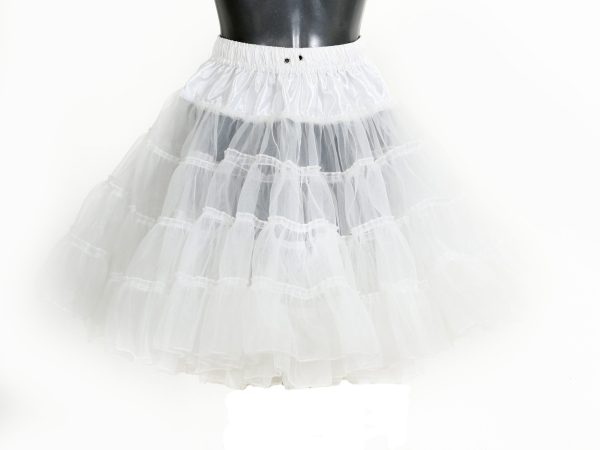 Petticoat wit lang 2 laags