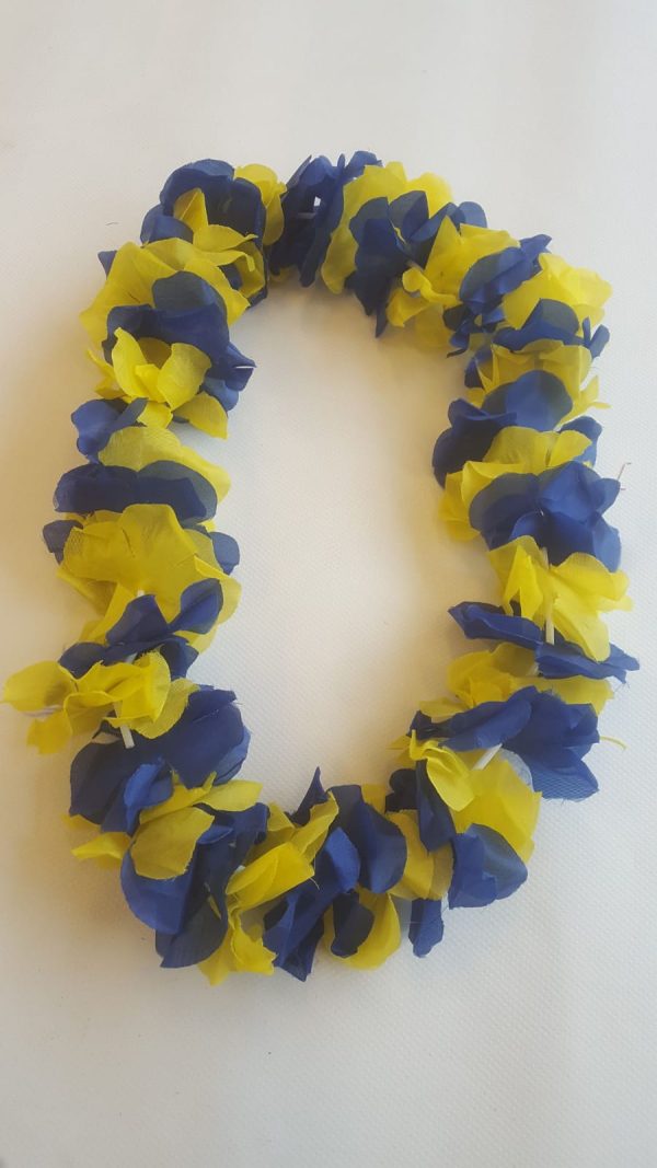 Hawaislinger blauw/geel