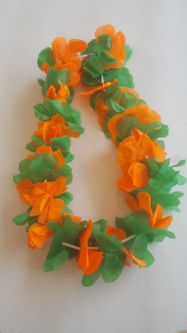 Hawaislinger groen/oranje