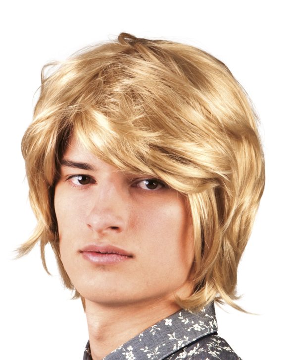 Pruik Spike blond