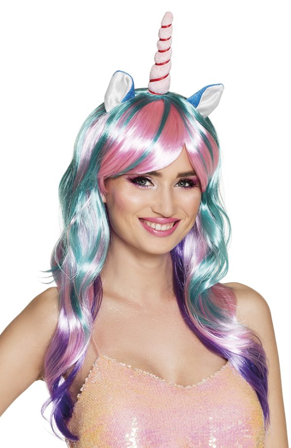 Pruik unicorn daydream