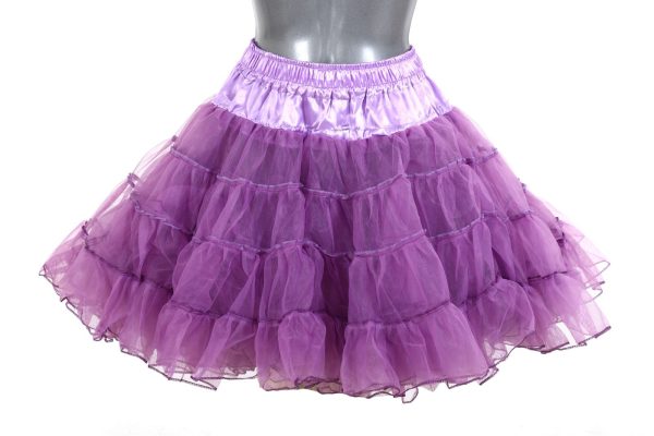 Petticoat paars lang 3 laags