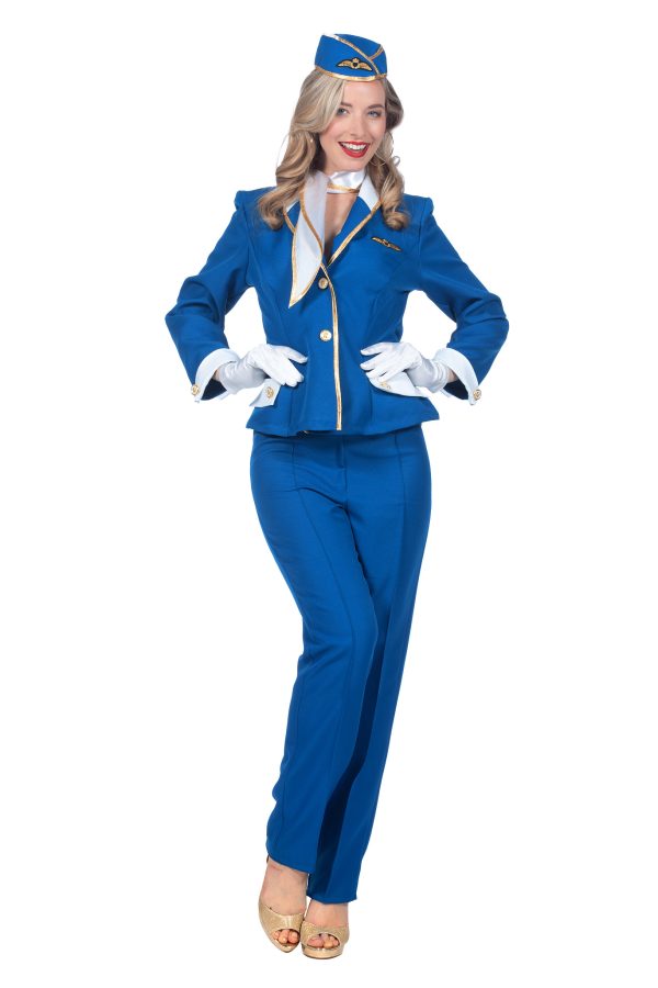 Stewardess blauw