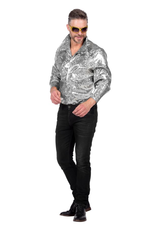 Disco blouse zilver