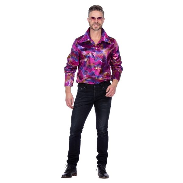 Blouse disco paars