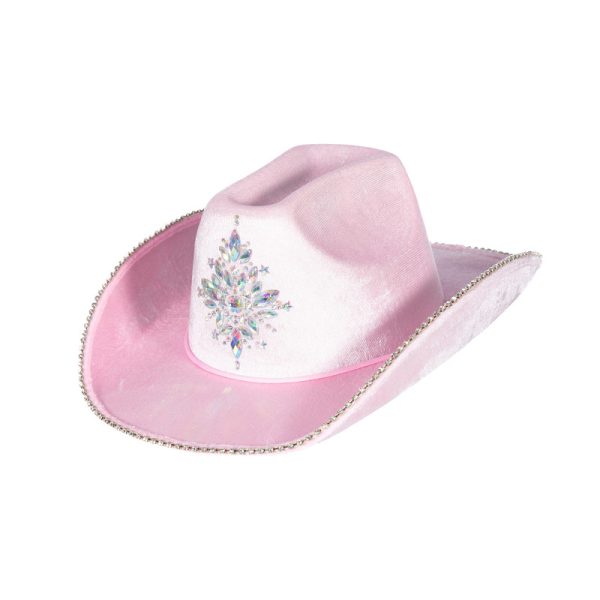 Cowboy hoed strass rose