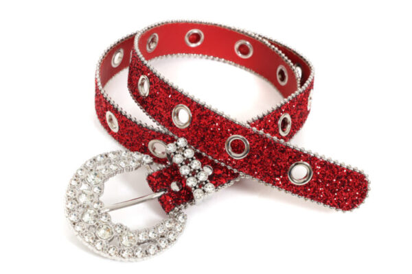 Riem strass smal rood