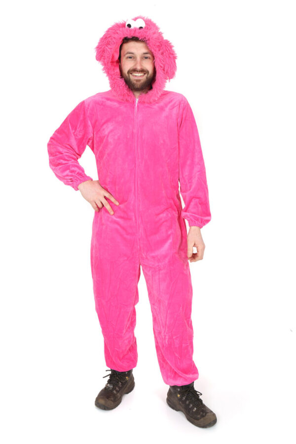 Happy pink monster