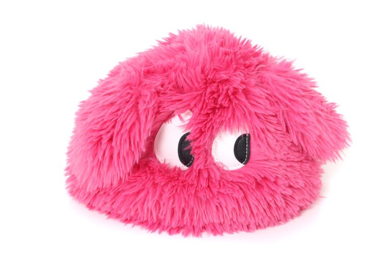 Bontmuts met ogen fuchsia