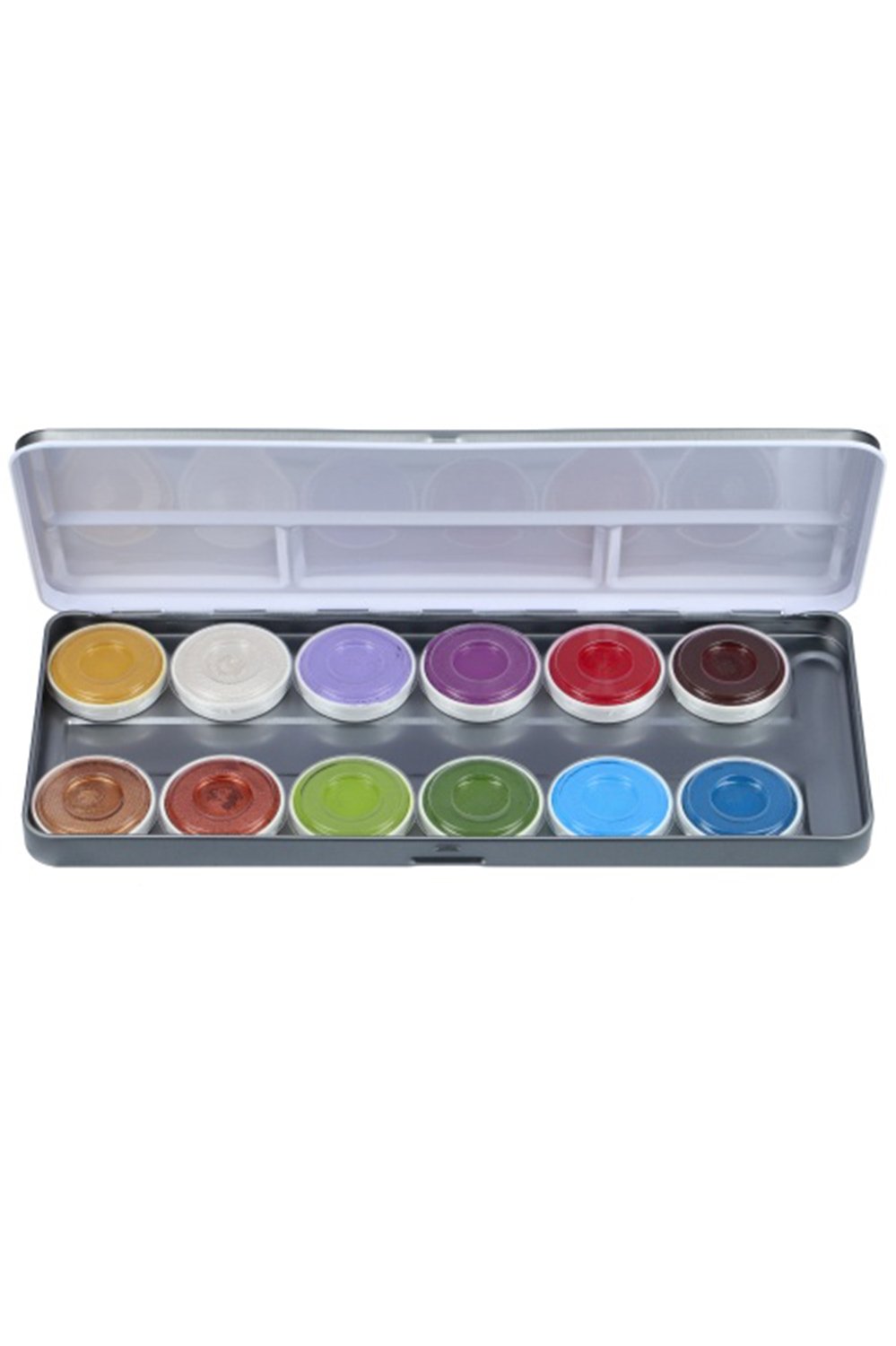 Aqua Face- and Bodypaint palette 12 colours FAIRY TALES & ANIMALS