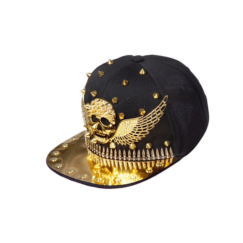 Baseball cap skull met vleugels