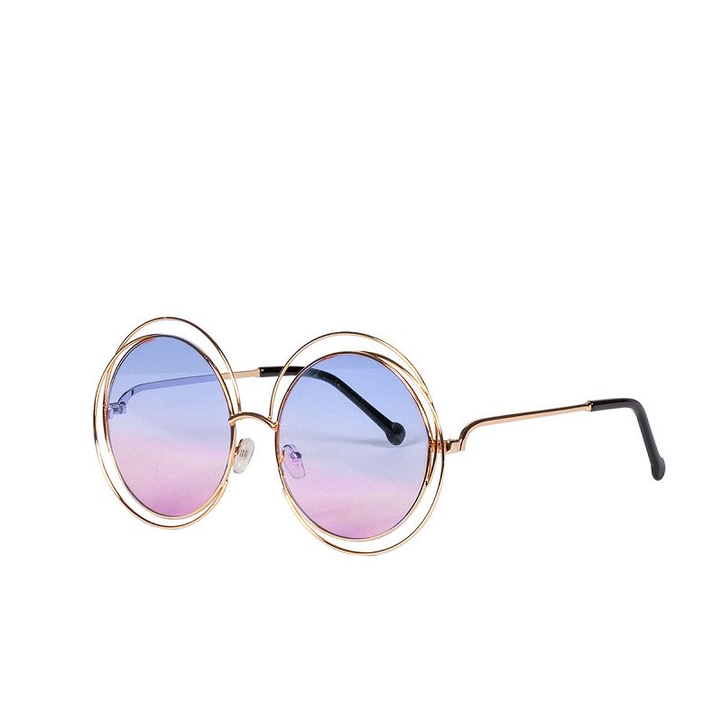 Bril festival ronde glazen Paars/Blauw