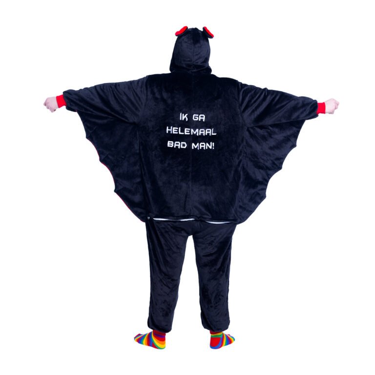 Halloween vleermuis onesie Ik ga helemaal bad man!