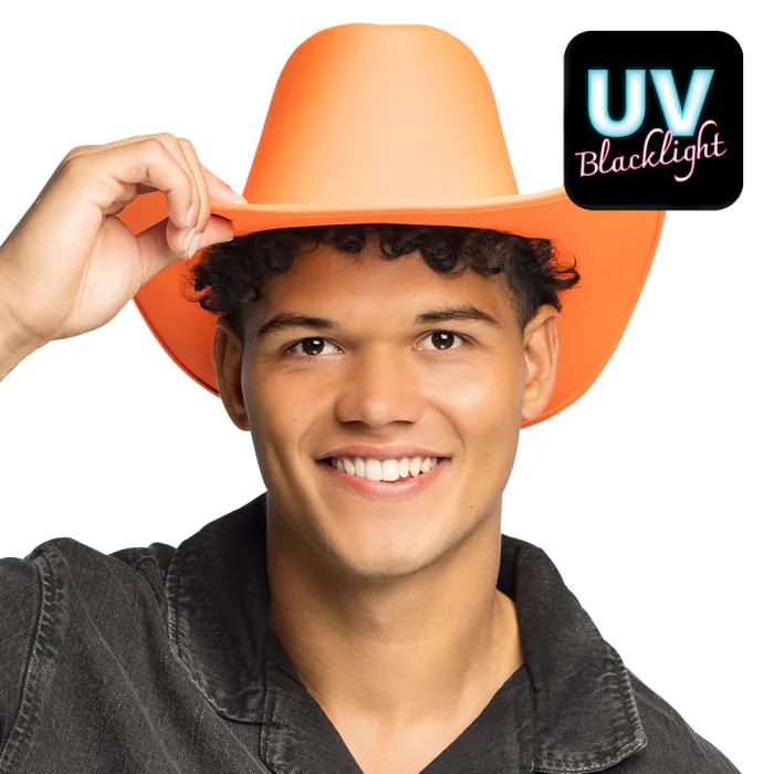 Hoed cowboy Blaze neonoranje