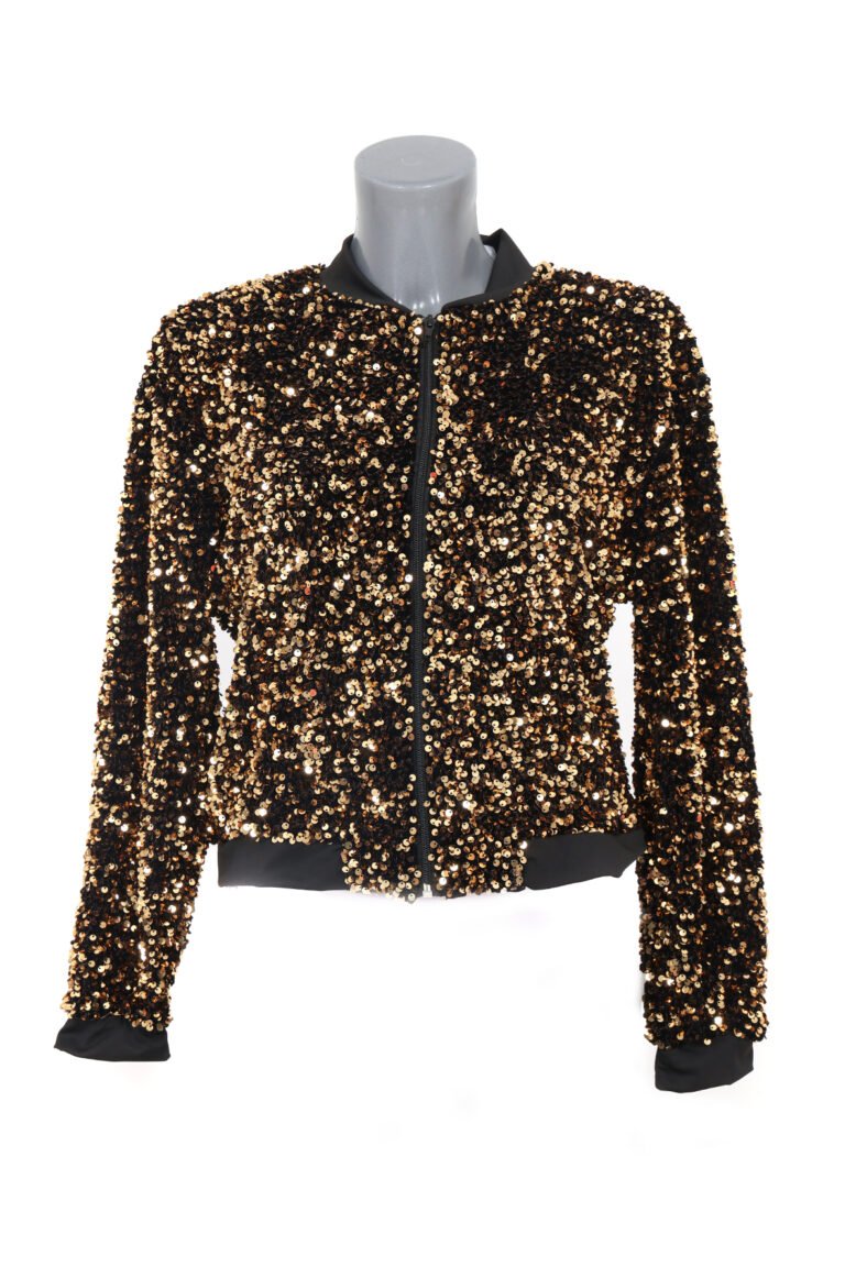 Paillettenjasje goud