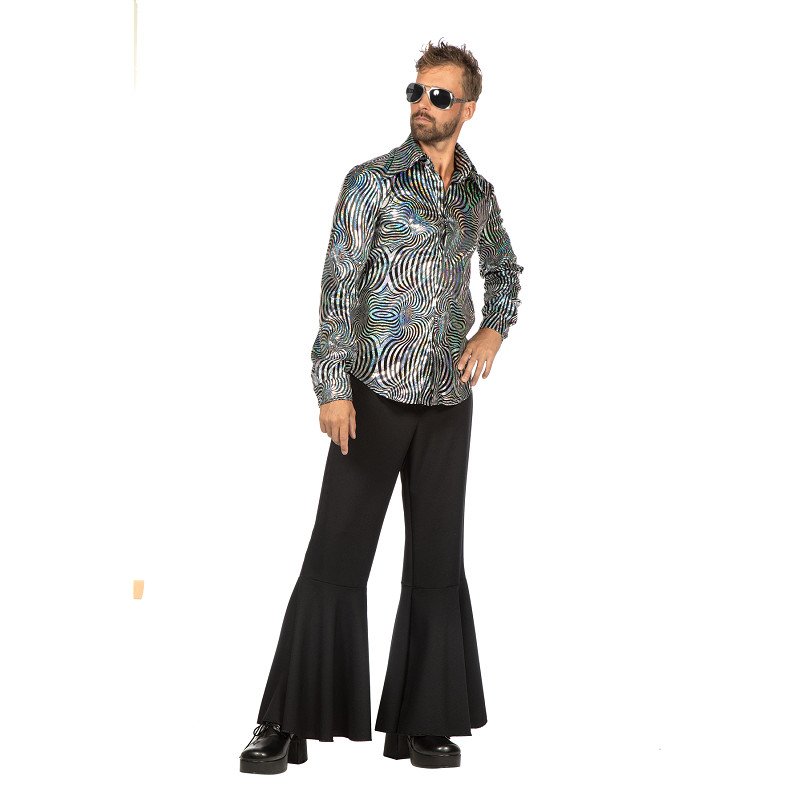 Party blouse disco zilver