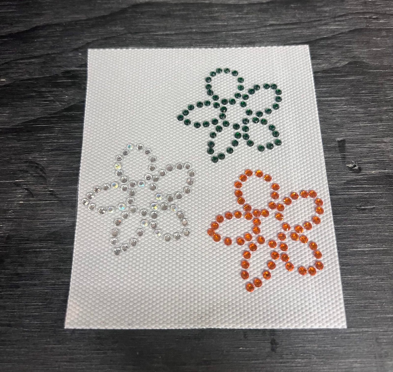 Bloempjes Strass Embleem